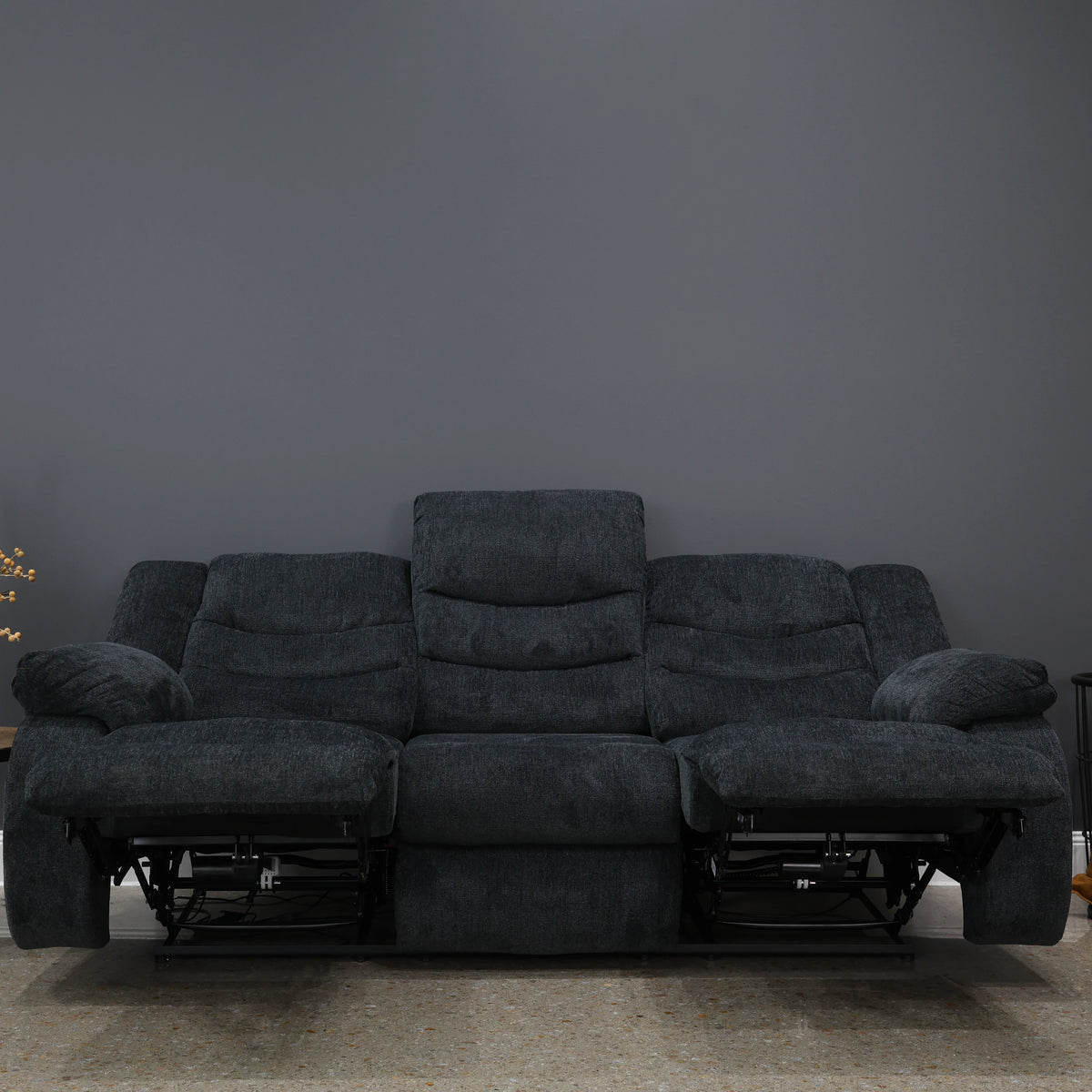 Werribee Electric Reclining Sofa Caviar
