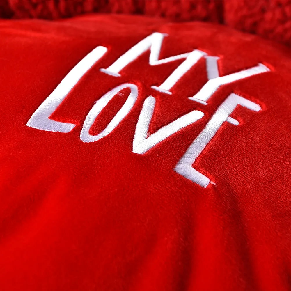 Valentine Dog Bed Red Fluffy Round Dog Bed