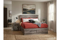 6720 Modern 6 Drawer Storage Platform Bed Made in Canada