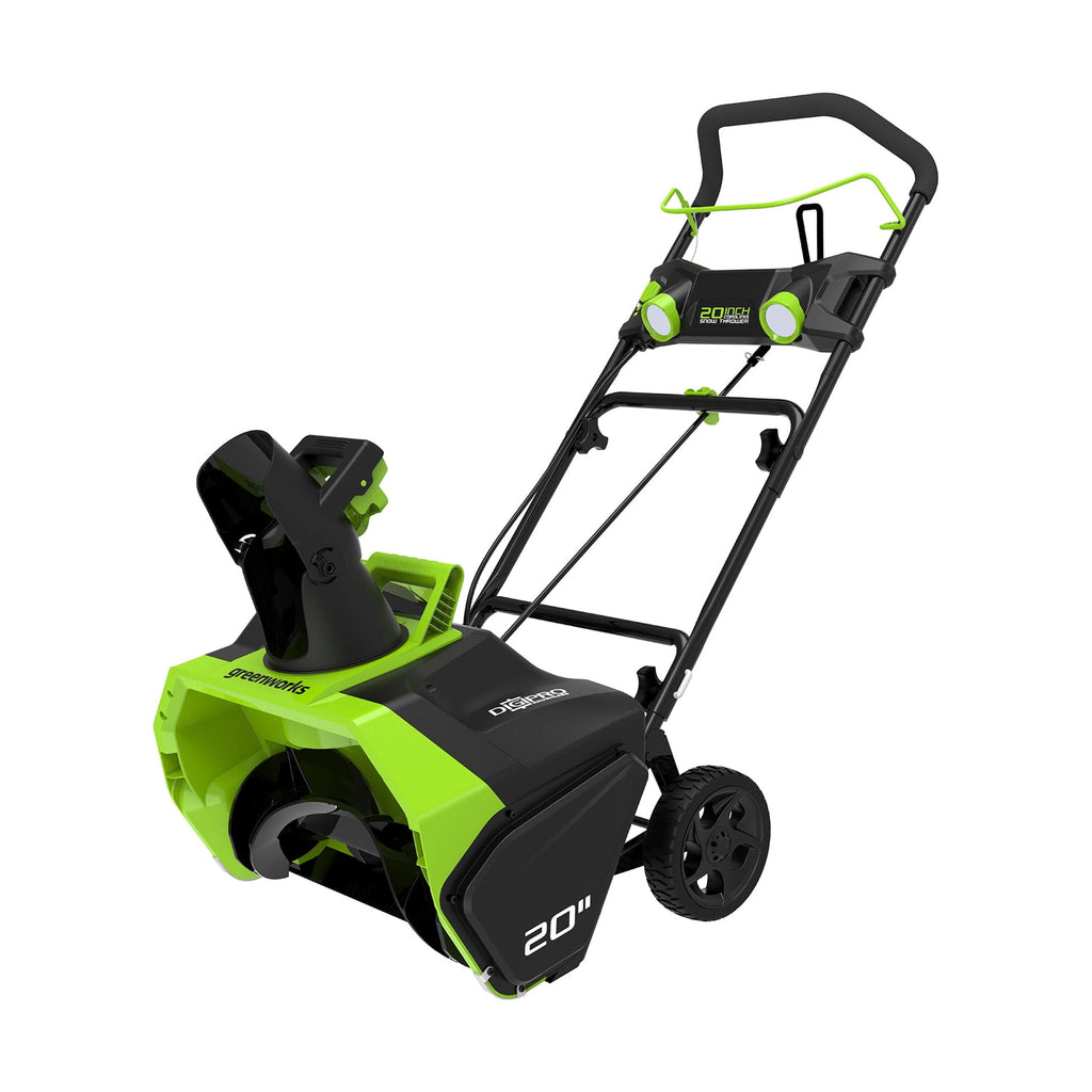 Greenworks 40V 20 Cordless Brushless Snow Blower with 4.0 Ah Battery & Charger, LED Lights, 180 Chute