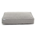 Dog Cushion in Pewter Herringbone Tweed