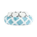 Round Plush Dog Bed Fluffy Donut Pet Bed