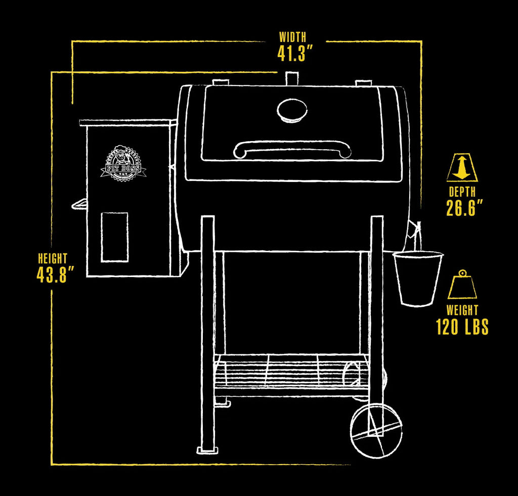 700 Sq. In. Wood Pellet Grill with Flame Broiler