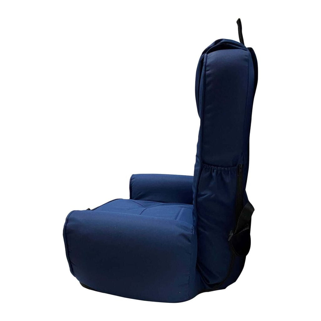 High-Back Portable Marine Seat with Armrests and Pockets, UV-Resistant Water-Repellent Fabric