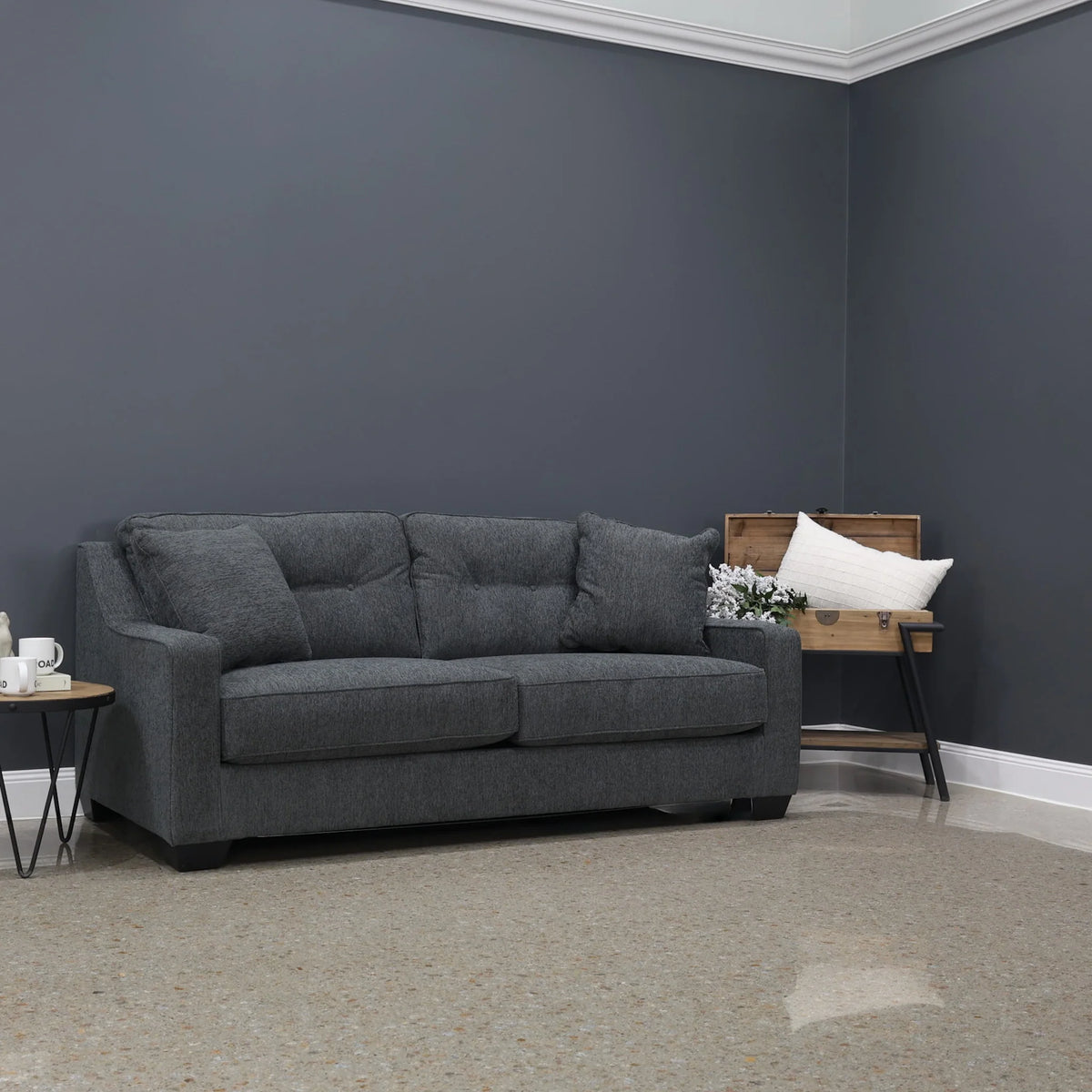 Victoria Sofa Dark Grey