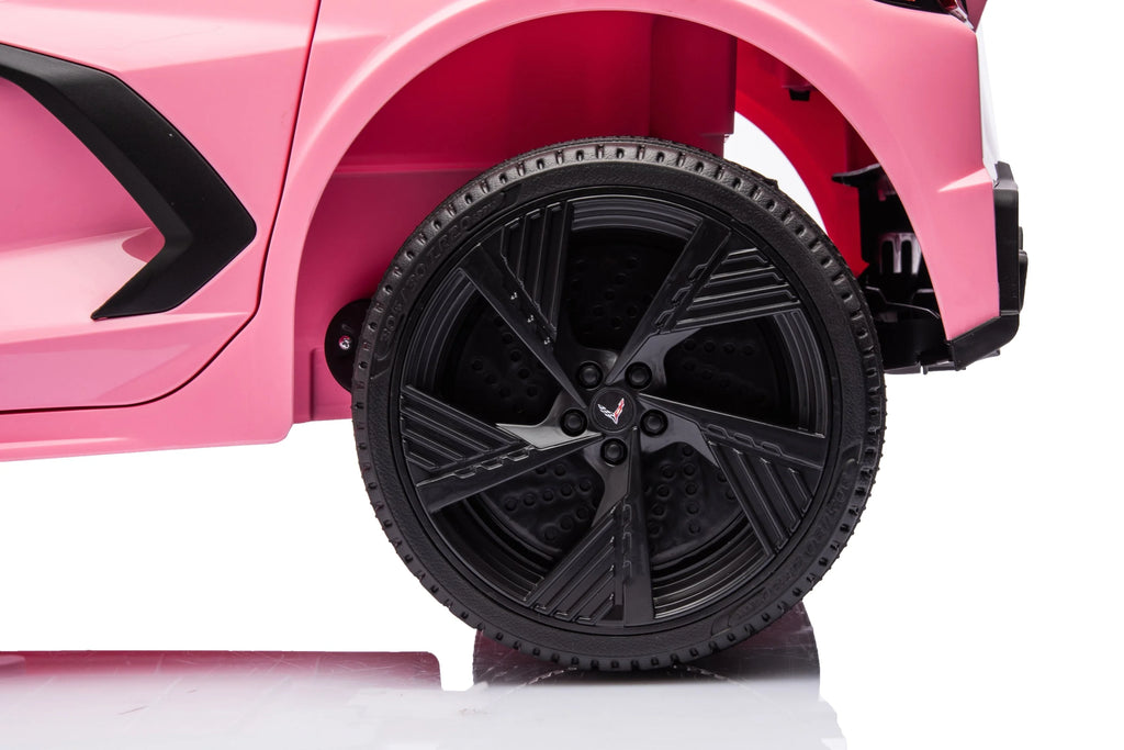 12V Chevrolet Corvette C8 Kids Ride On One Seater Electric Car with RC