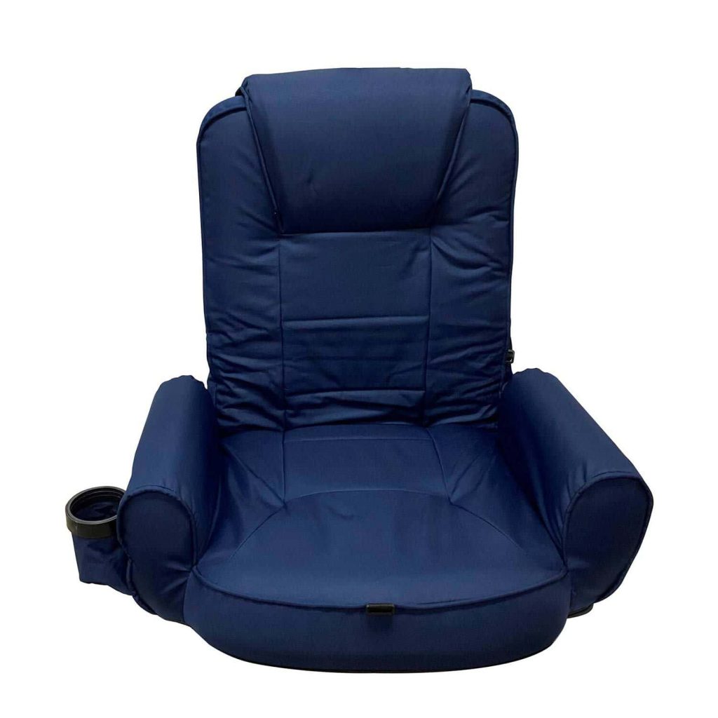 High-Back Portable Marine Seat with Armrests and Pockets, UV-Resistant Water-Repellent Fabric