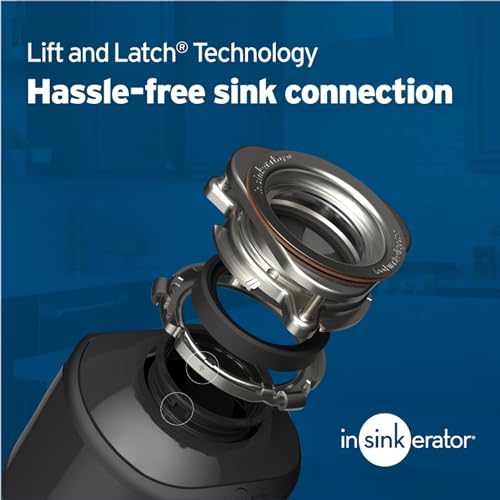 1/2 HP Continuous Feed Garbage Disposal with Durable Steel Construction, Easy Installation