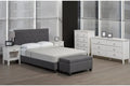 T2366C Charcoal Upholstered Platform Bed