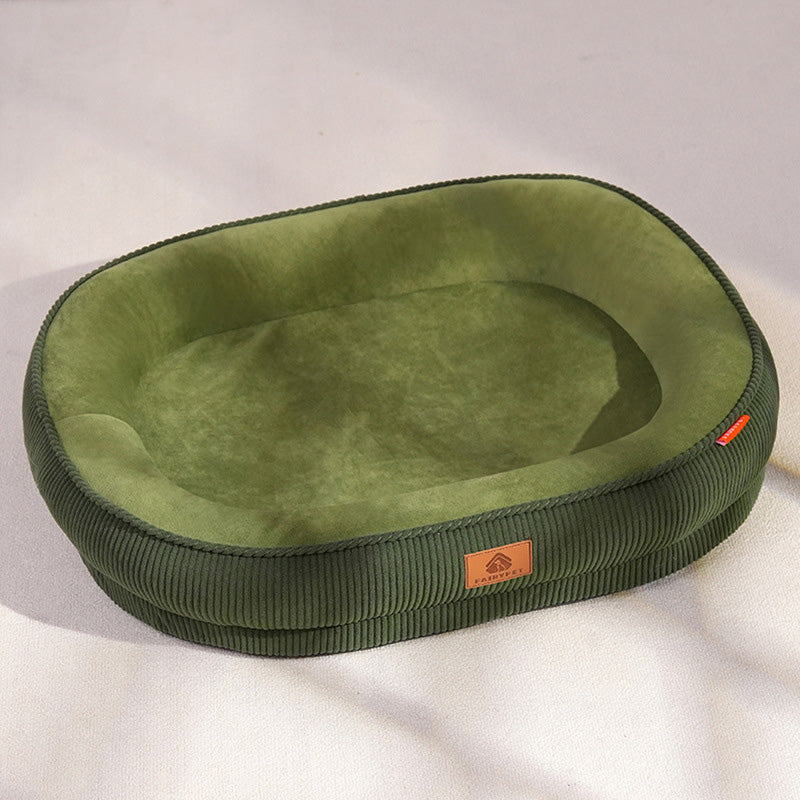 Medium-Sized Dogs Ultra-Soft Fabric Pet Bed