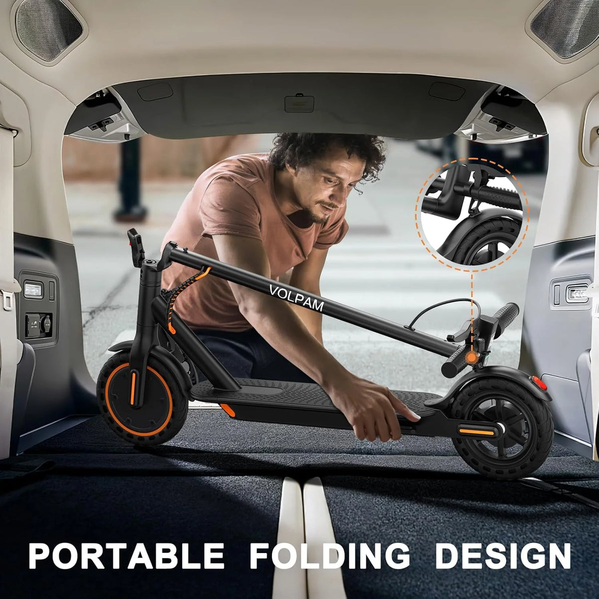 Electric Scooter with 350W/500W Motor, 8.5"/10" Solid Tires, 19/22 MPH, Up to 28-Mile Range