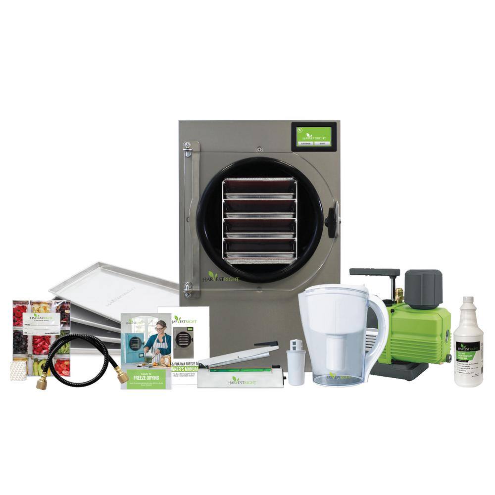 5-Tray Black Aluminum Freeze Dryer with Mylar Starter Kit