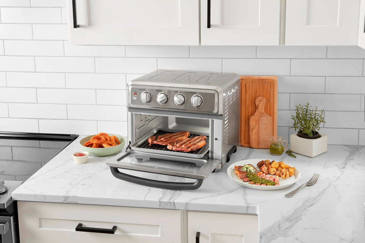 Air Fryer Toaster Oven with Grill, Stainless Steel