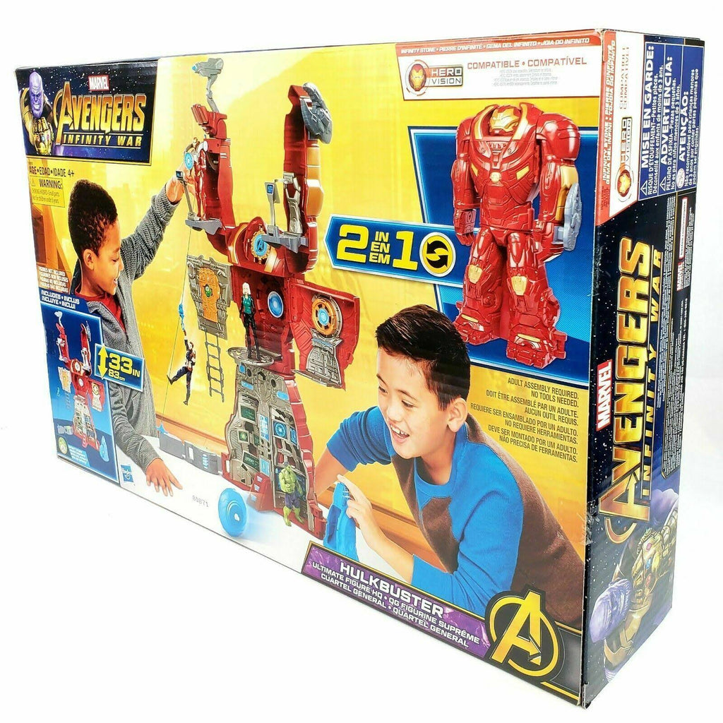 Hulkbuster Ultimate Figure HQ Playset with Target Tower and Roto-Blade Launcher