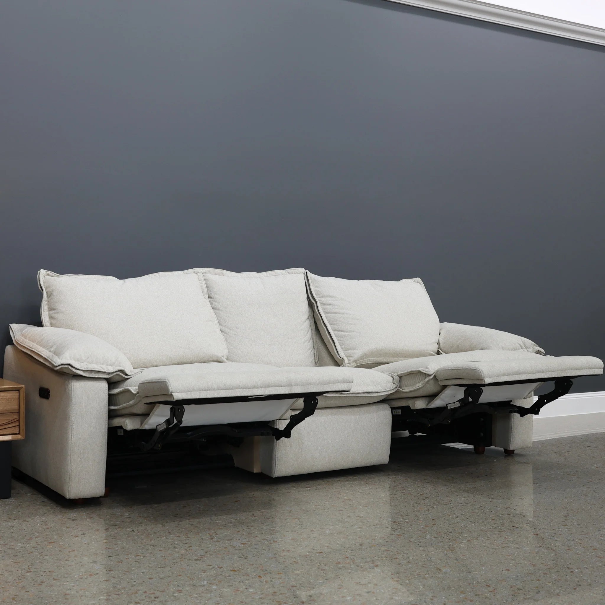 Portland Electric Reclining 3 Seater Shell (Water Repellent Fabric)