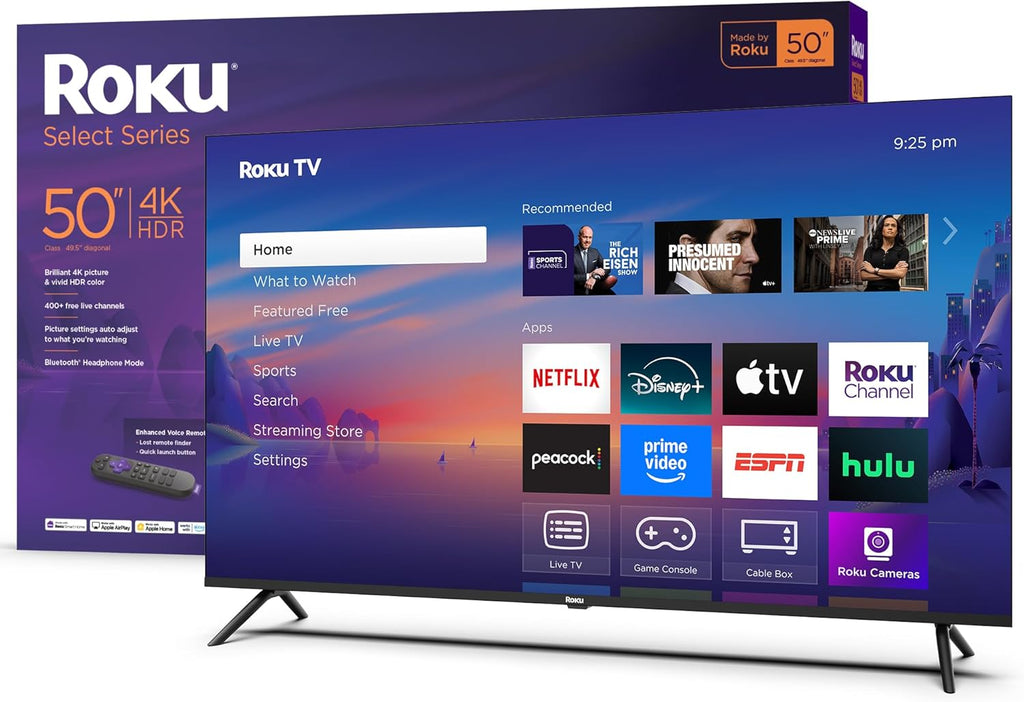 50-Inch 4K HDR Smart TV with Voice Remote