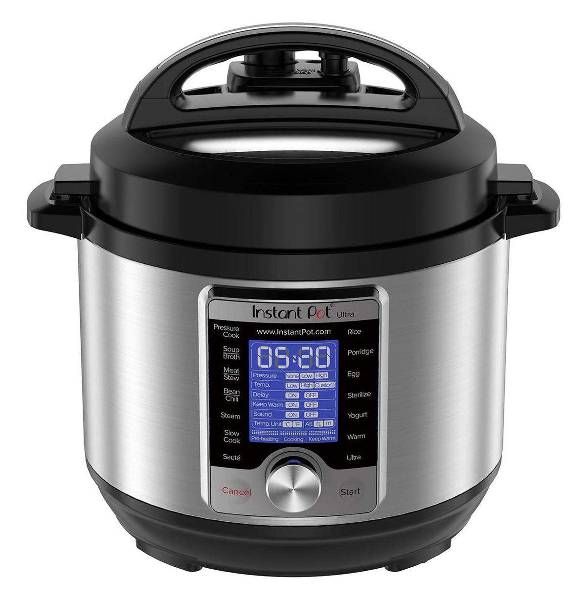 3-Quart 16-in-1 Programmable Electric Pressure Cooker with Touch Control, Stainless Steel, UL Certified