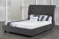 R177 Grandeur Sleigh Upholstered Platform Bed Made in Canada