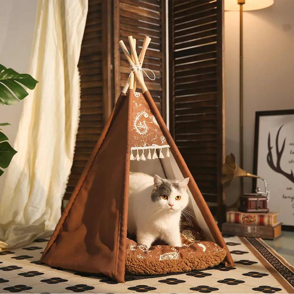 Cat Teepee Bed Dog Teepee Tent Bed