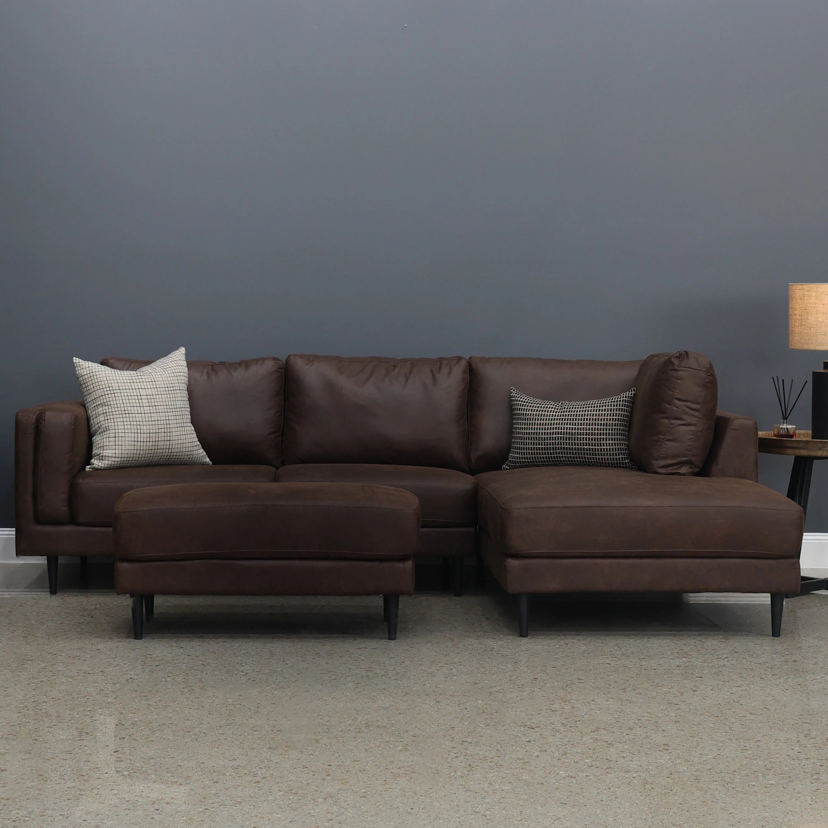 Canberra Sofa Chaise Highland Chestnut