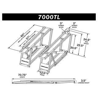 7,000-Lb. Portable Car Lift for Trucks and SUVs