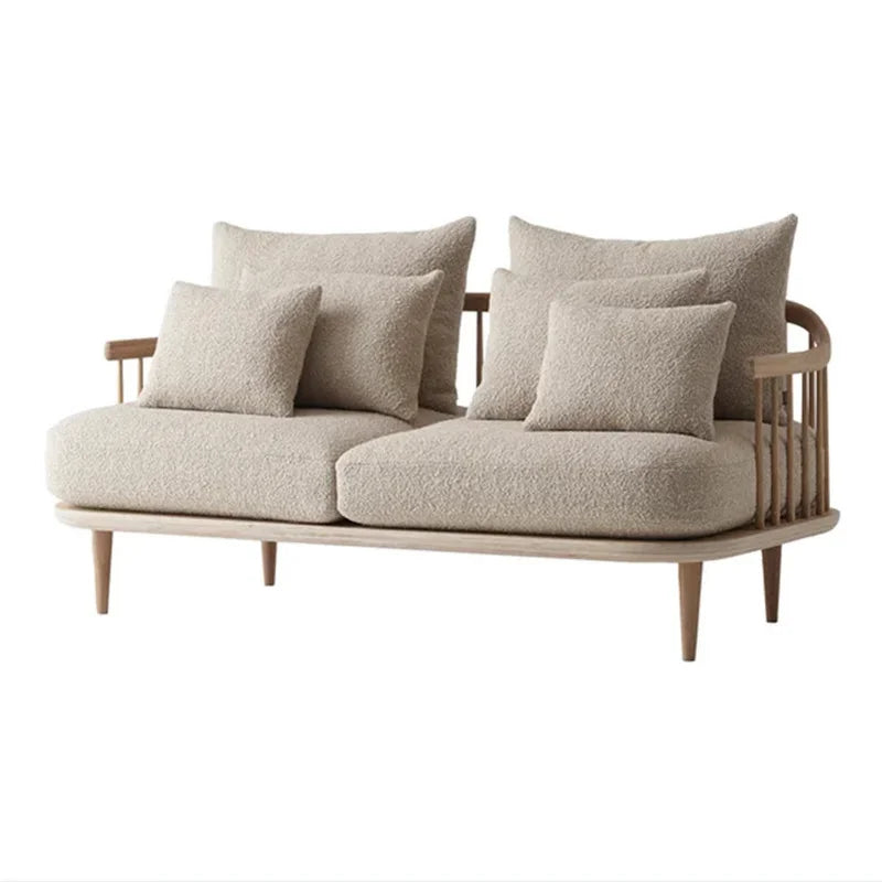 Fly Sofa Fabric Solid Wood