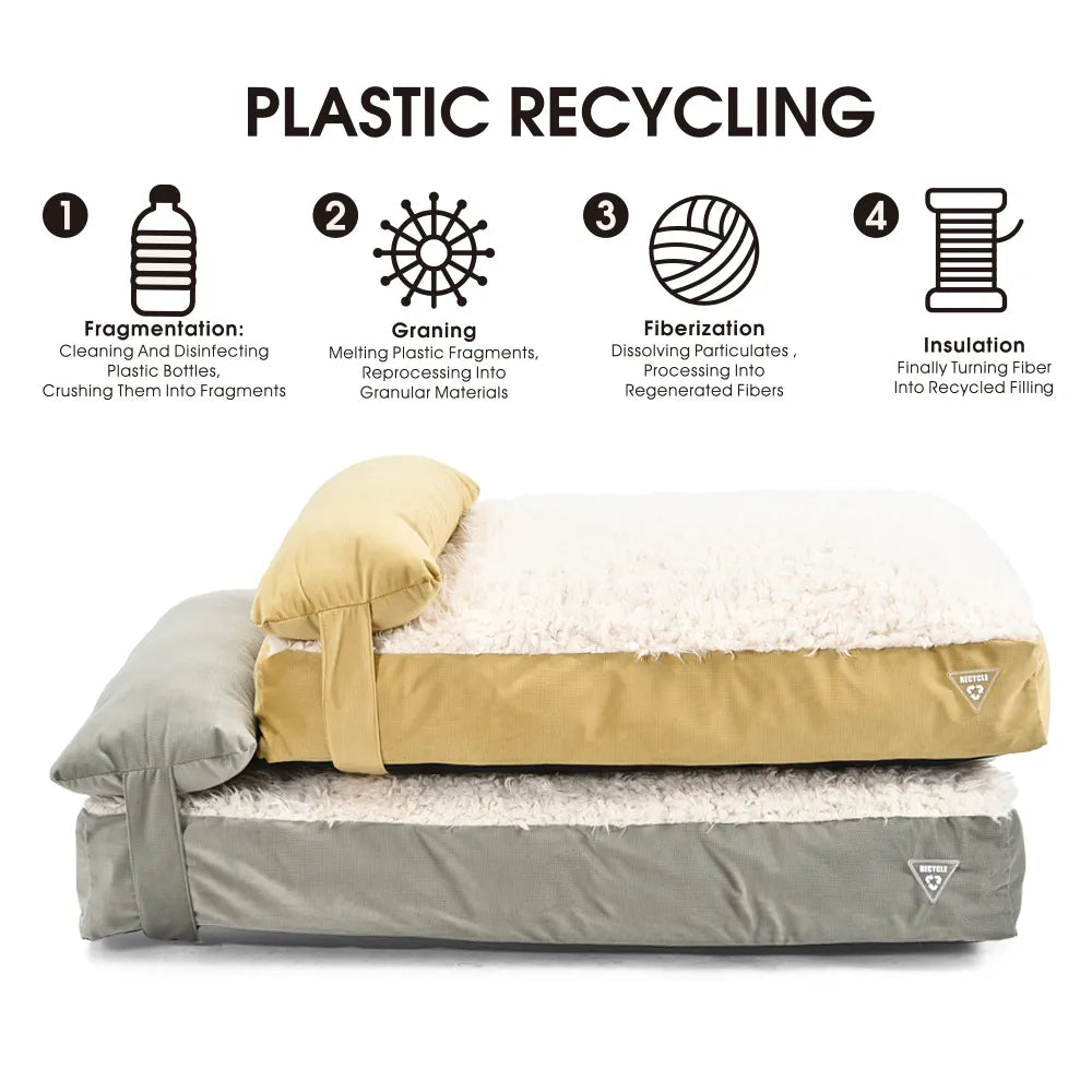 Recycle Pet Bed Custom Pet Bed With Pillow