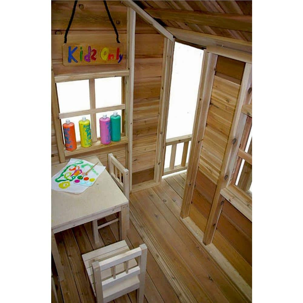 6-Ft. Cedar Playhouse with Windows and Dutch Door