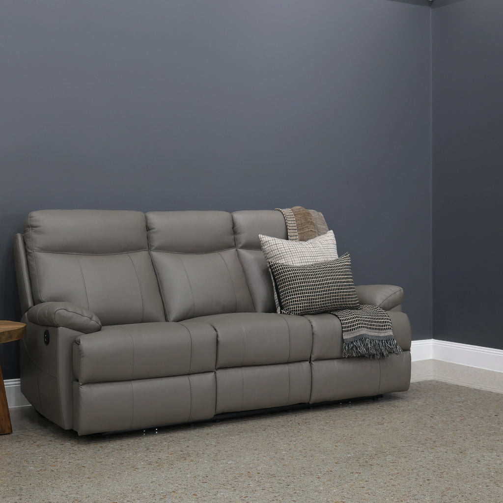 Seymour Electric Sofa Mocha Leather