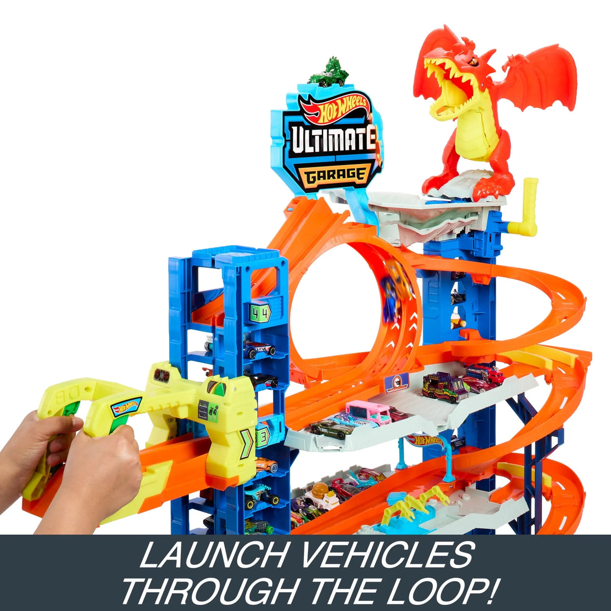 Ultimate Garage Playset with 2 Die-Cast Cars, Storage for 50+ Cars, Ages 4-8