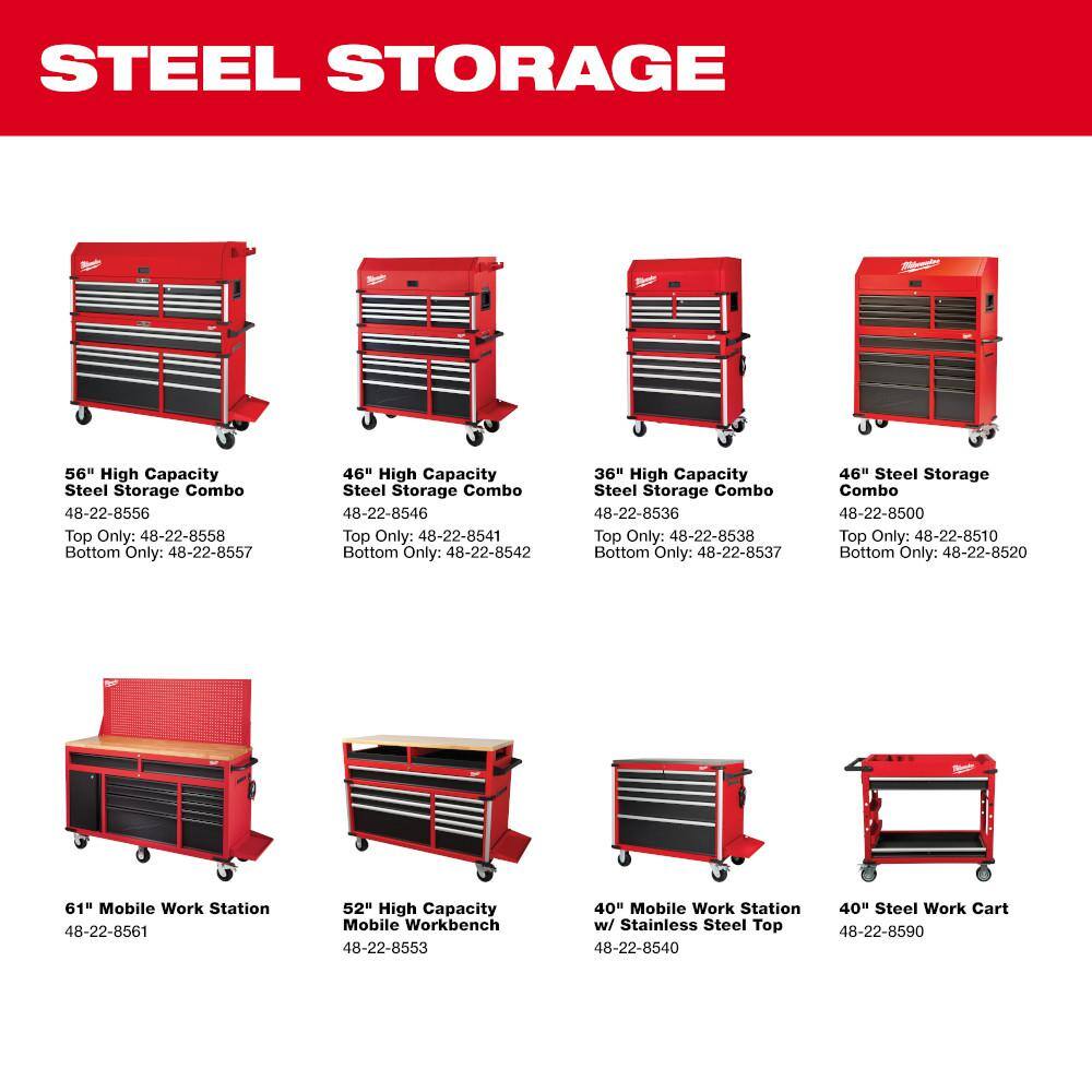 46-Inch High-Capacity 18-Drawer Tool Chest and Cabinet Combo