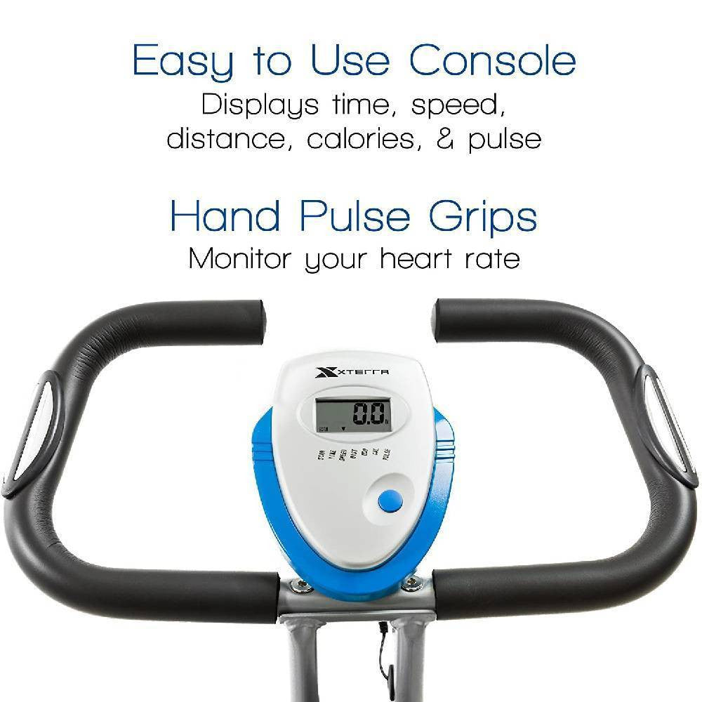 Folding Exercise Bike, Silver