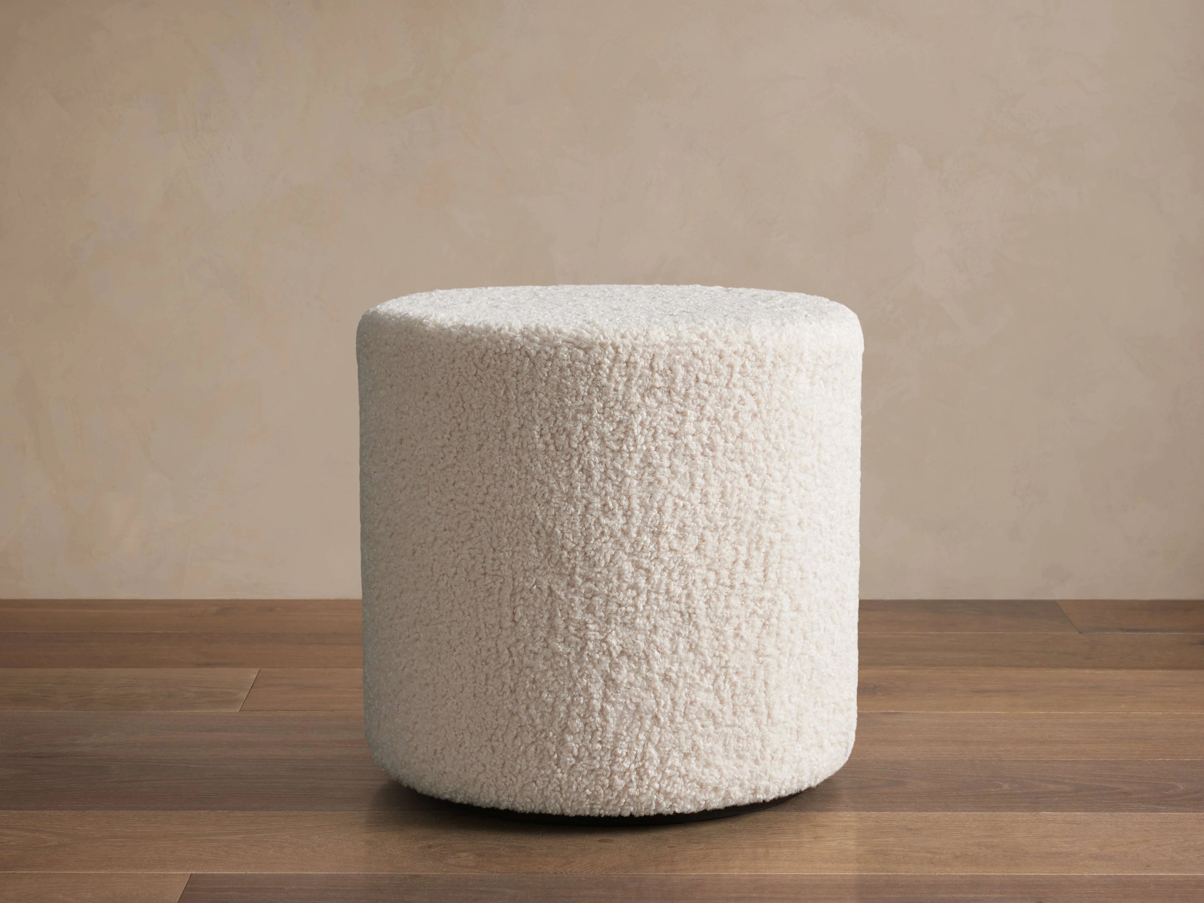 Faux Sherpa Pouf