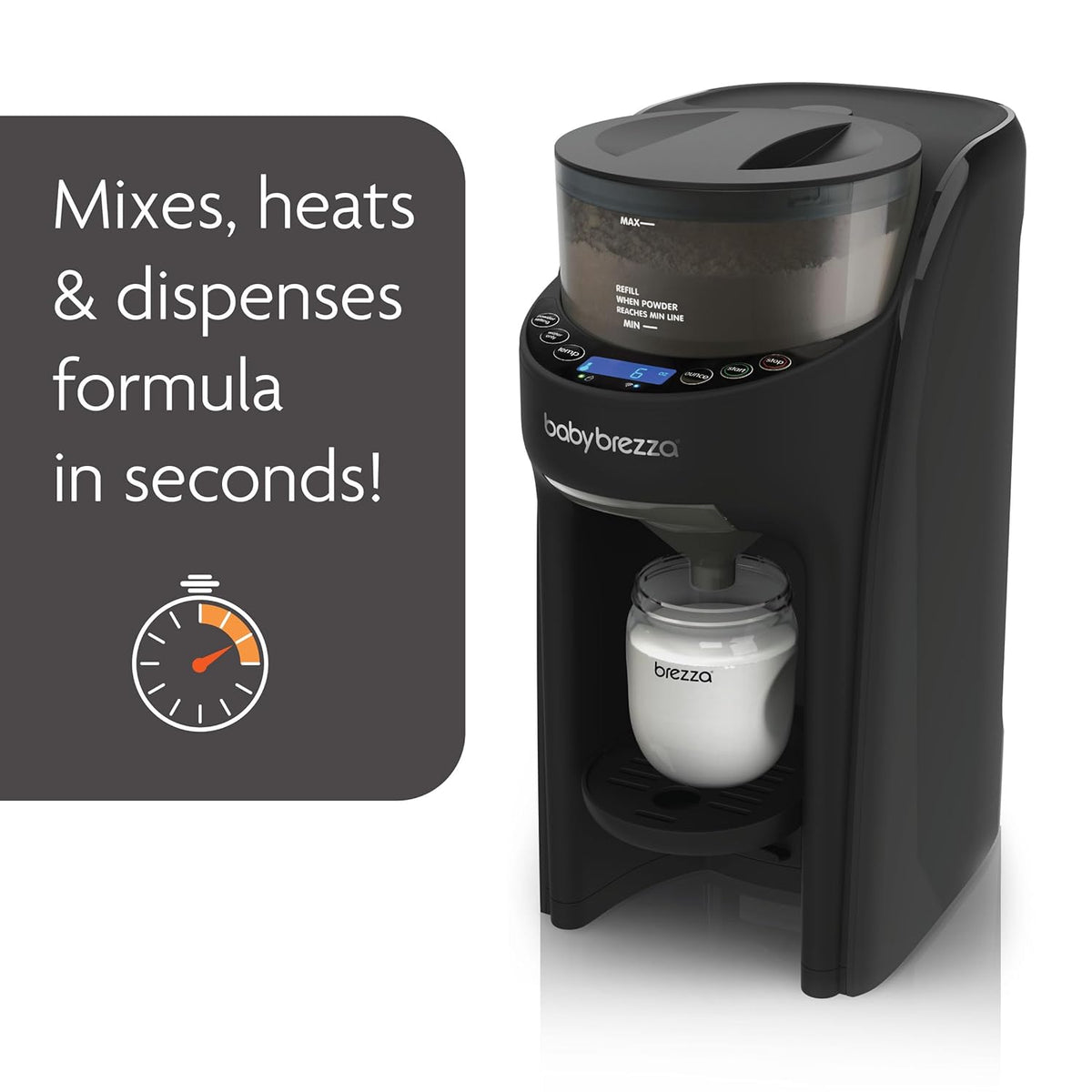 WiFi-Enabled Baby Formula Dispenser, Black