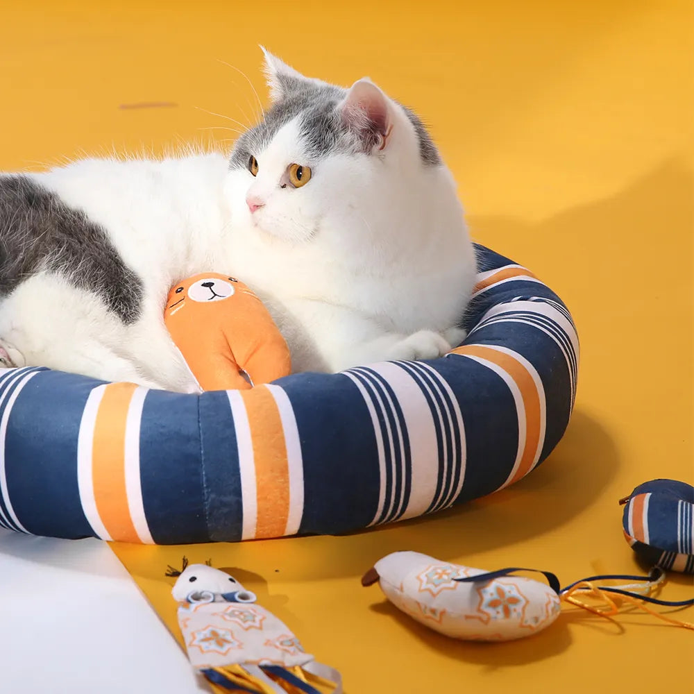 Cat Donut Bed Pet Dog Round Bed
