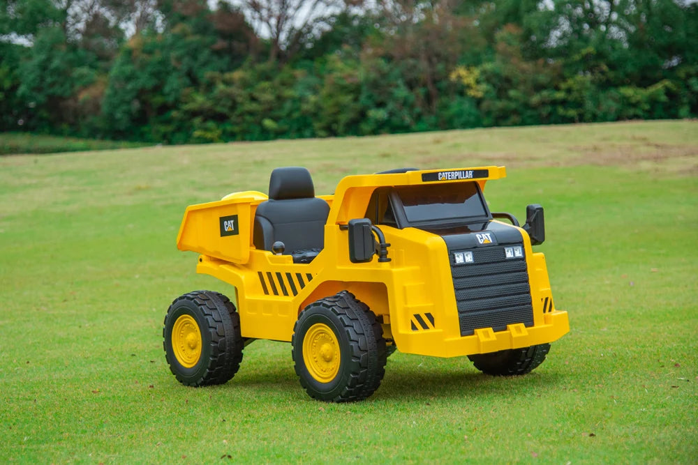 2026 CAT Dump Truck 12V Kids Ride On with Remote Control, Working Shovel & Realistic Construction Sounds With RC