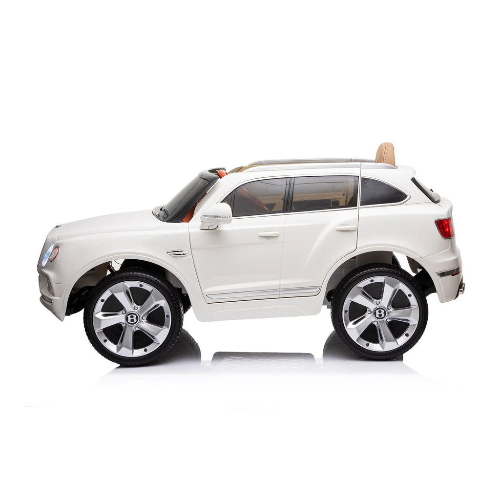 12V Licensed Bentley Bentayga Kids Ride On 1 Seater Car Rubber Tires Leather Seat With RC