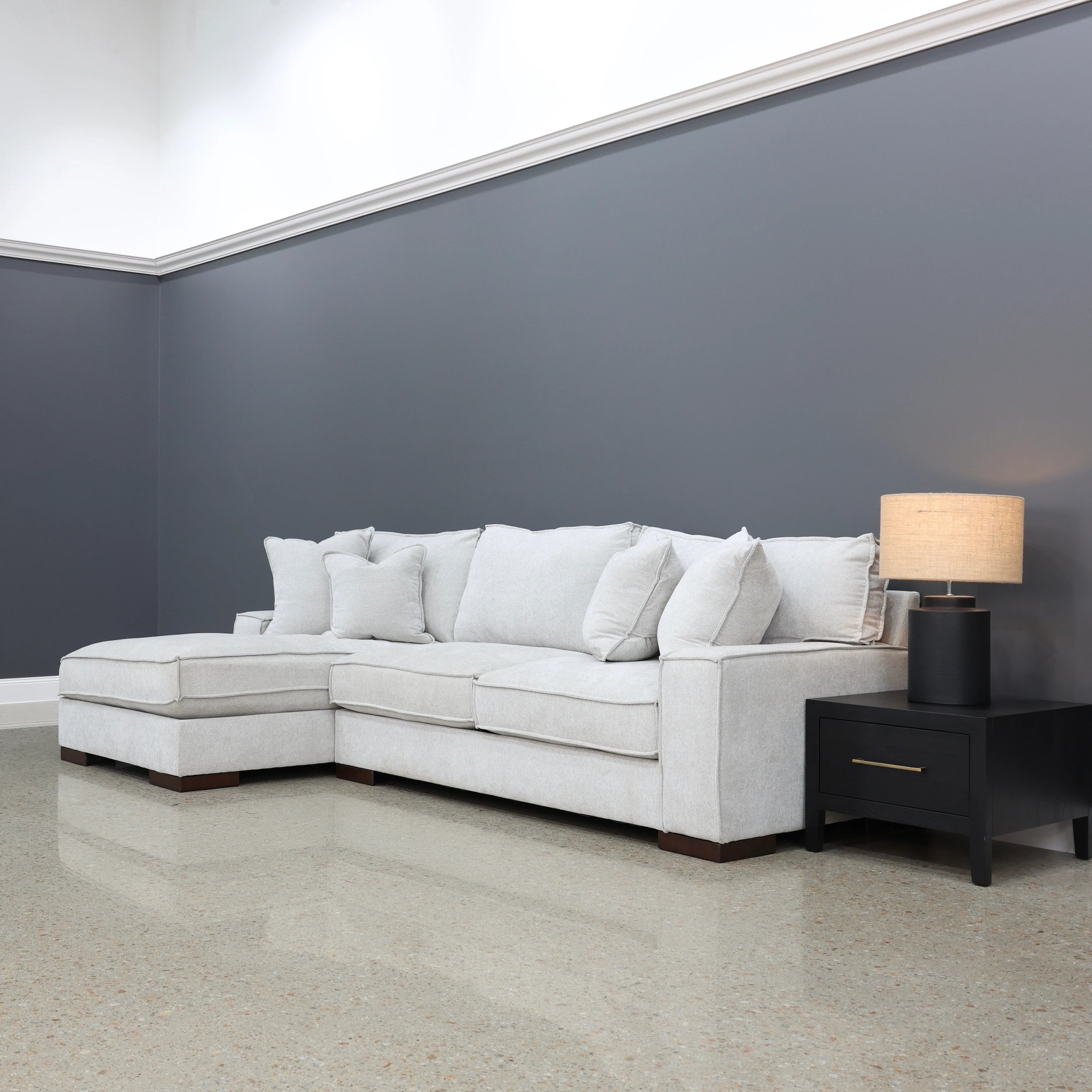 Gembrook LHF Sofa Chaise Light Grey