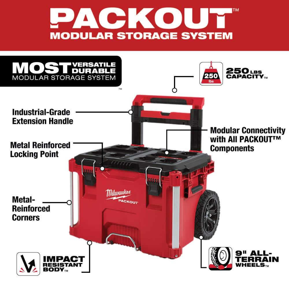 22-Inch Rolling Tool Box Set with Large and Medium Tool Boxes