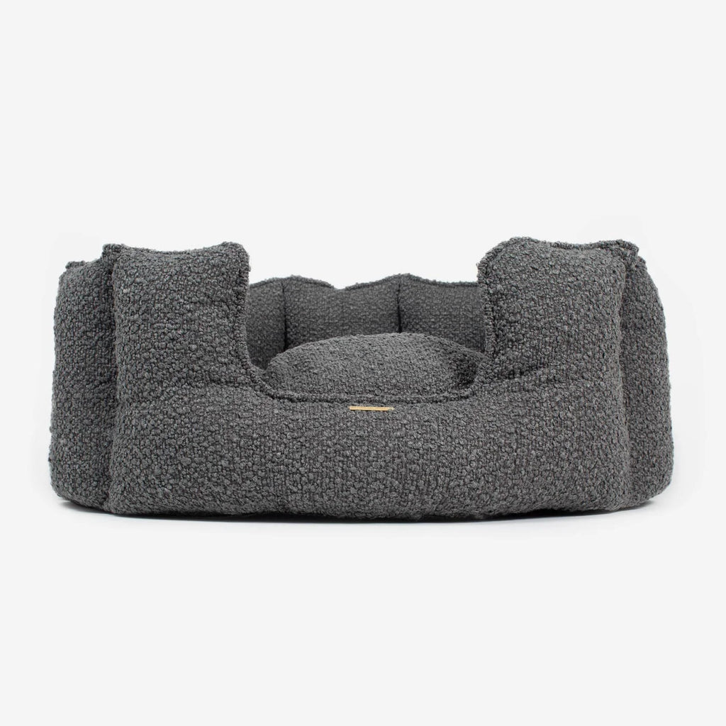 High Wall Bed For Dogs in Bouclé