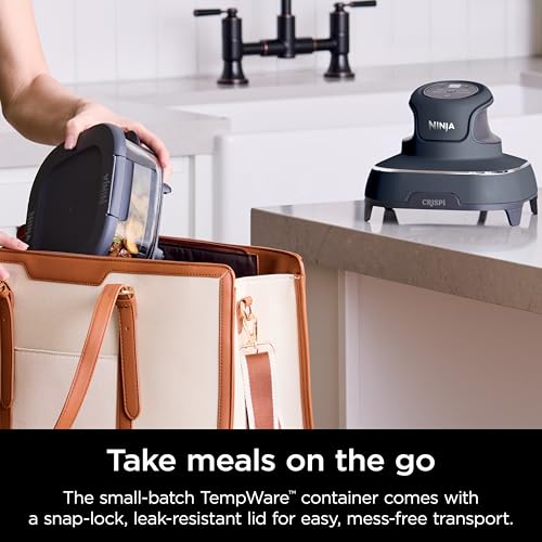 4-in-1 Portable Glass Air Fryer Cooking System with 4QT & 6-Cup Glass Containers and Storage Lids, Cyberspace