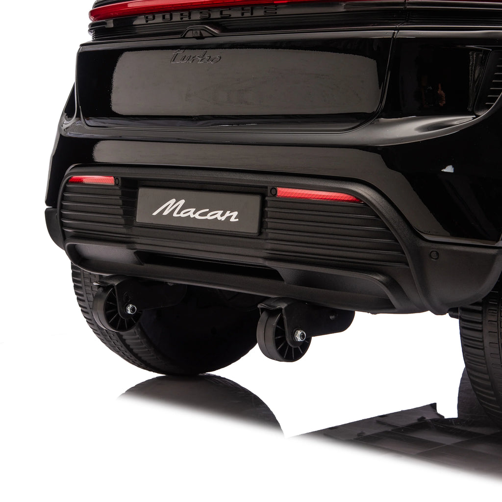 Licensed 24V Porsche Macan Turbo EV Kids Ride On One Seater cars, Rubber Tires, Leather Seat, with RC