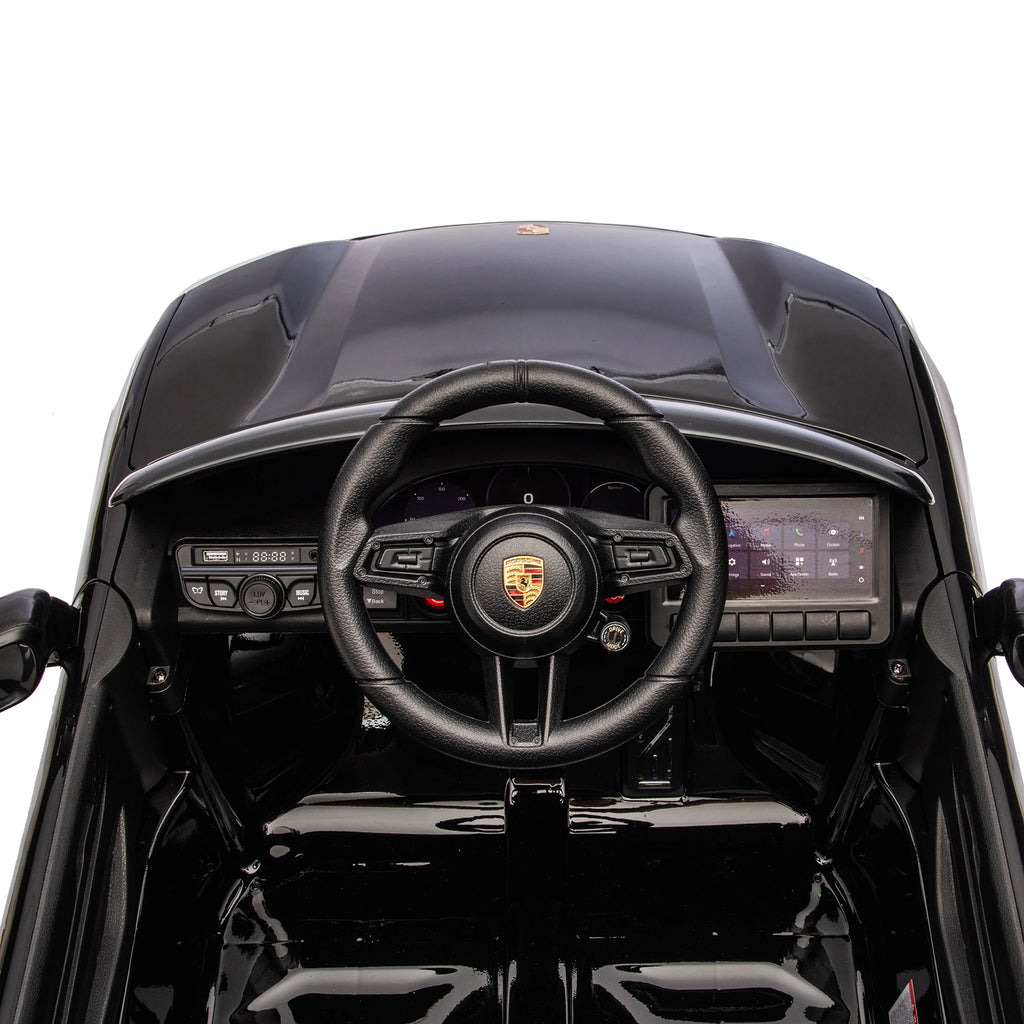 Licensed 24V Porsche Macan Turbo EV Kids Ride On One Seater cars, Rubber Tires, Leather Seat, with RC