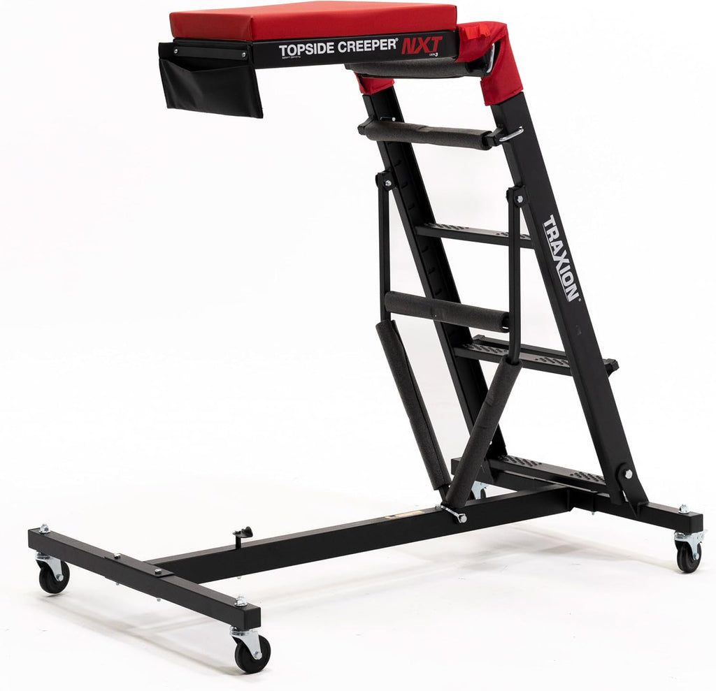 Foldable Topside Engine Creeper, Black