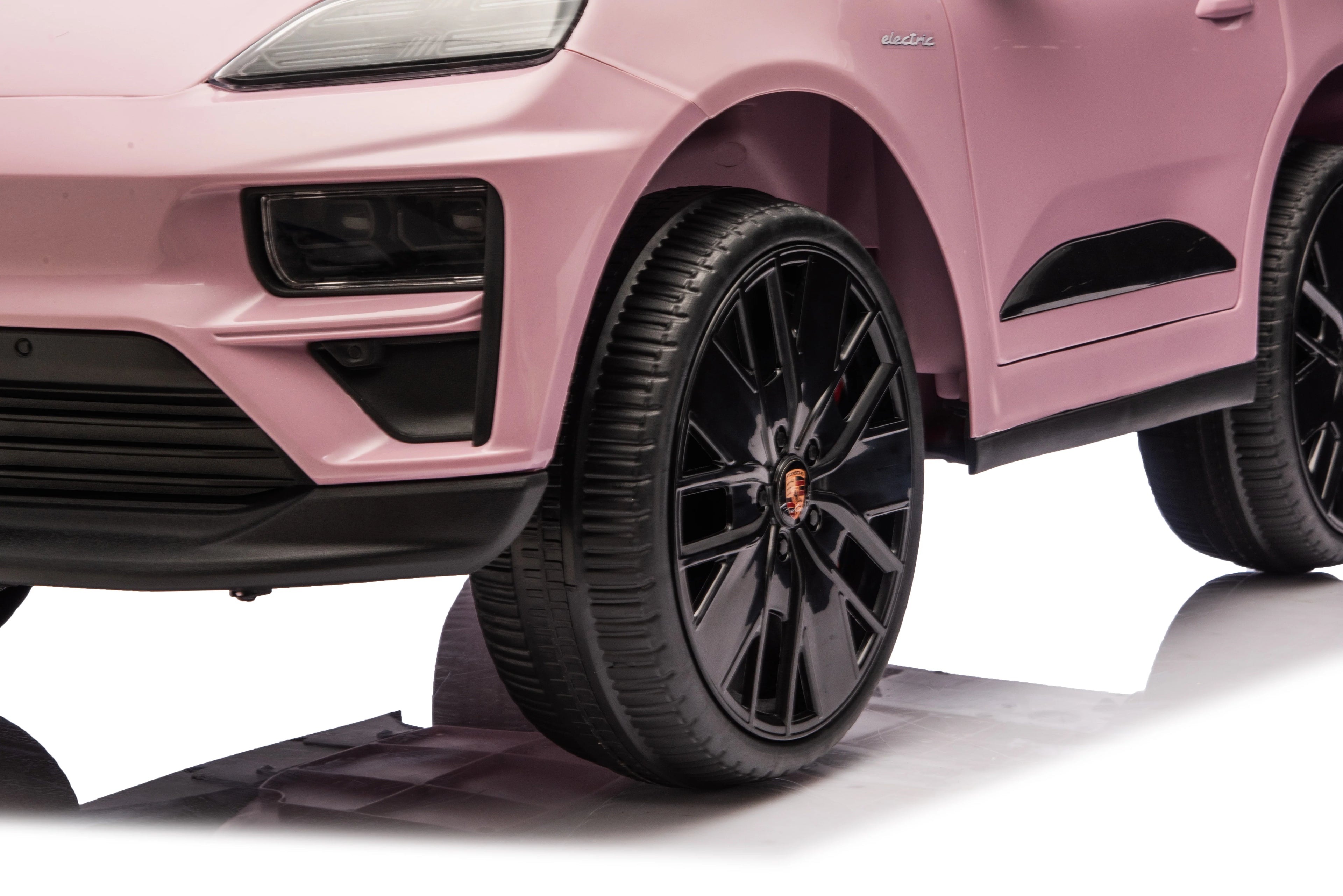 Licensed 24V Porsche Macan Turbo EV Kids Ride On One Seater cars, Rubber Tires, Leather Seat, with RC