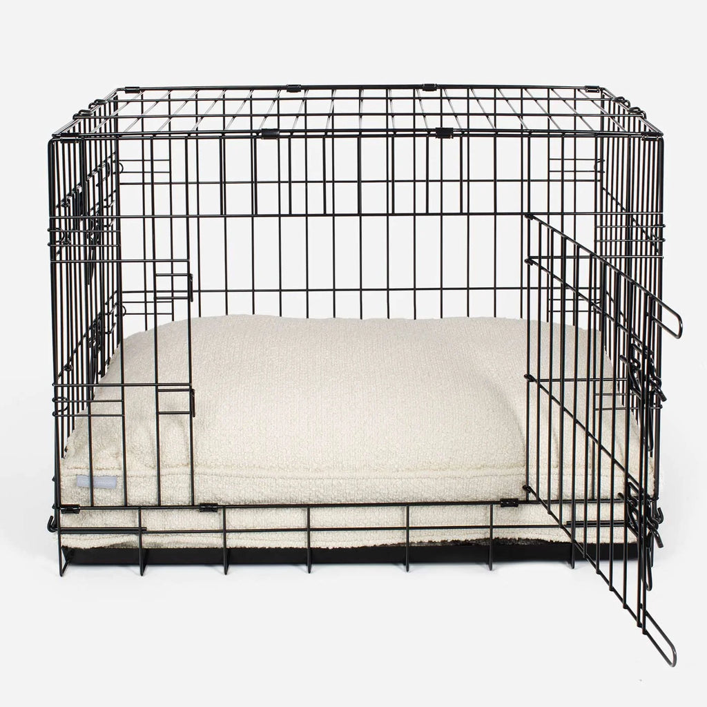 Dog Cushion in Ivory Bouclé