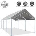 Quictent 10?x 20?x 8.7?Silver Gray Carport