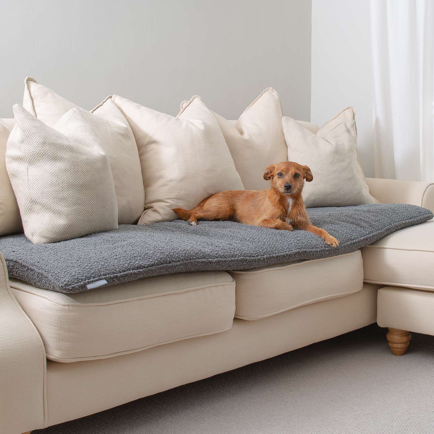 Couch Topper in Bouclé