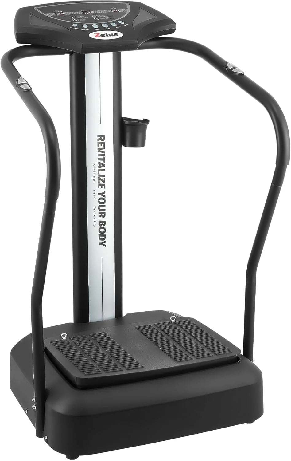 500W Whole Body Vibration Plate, Vibration Exercise Machine with 99 Levels, 3 Preset Modes and 2 Resistance Bands, Fitness Vibration Platform for Home Gym, 330 lb Capacity