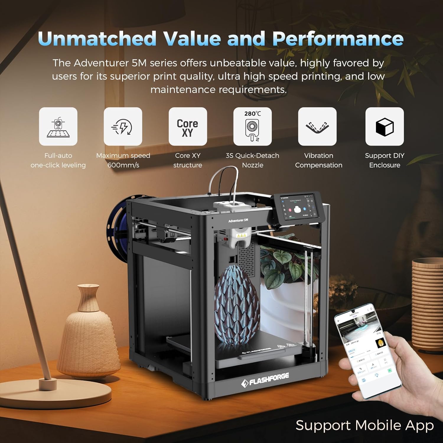 High-Speed 3D Printer with Automatic Leveling